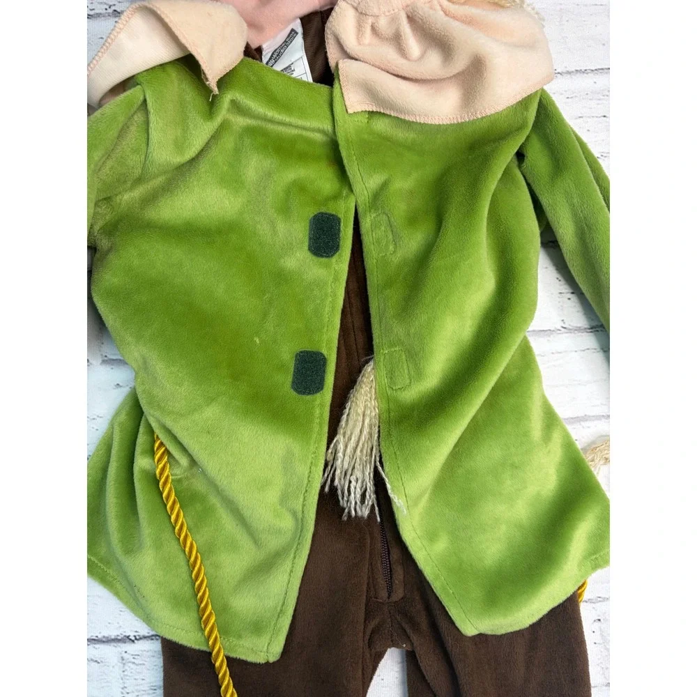 Warner Bros Studio Store Wizard of Oz Scarecrow Costume Kids XXS Green Brown